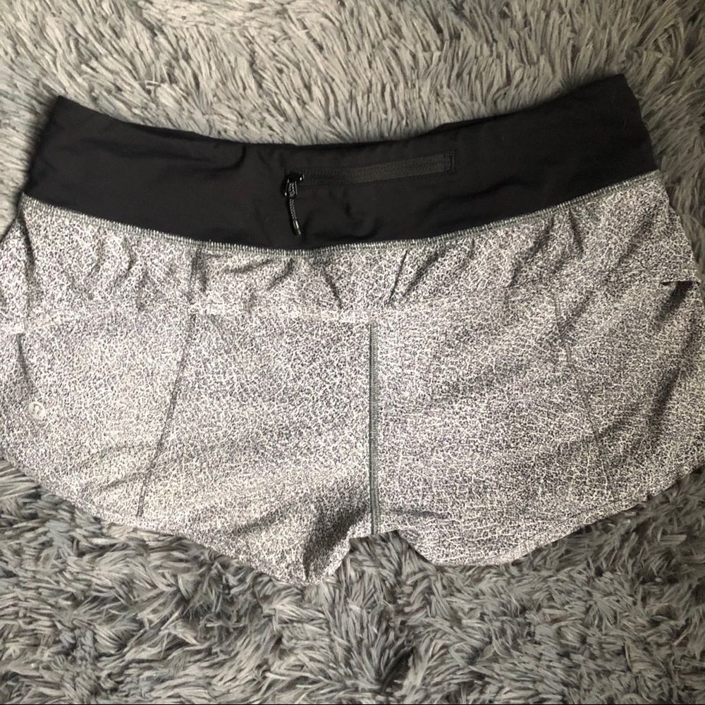 Grey Lululemon Speed Shorts Size 6